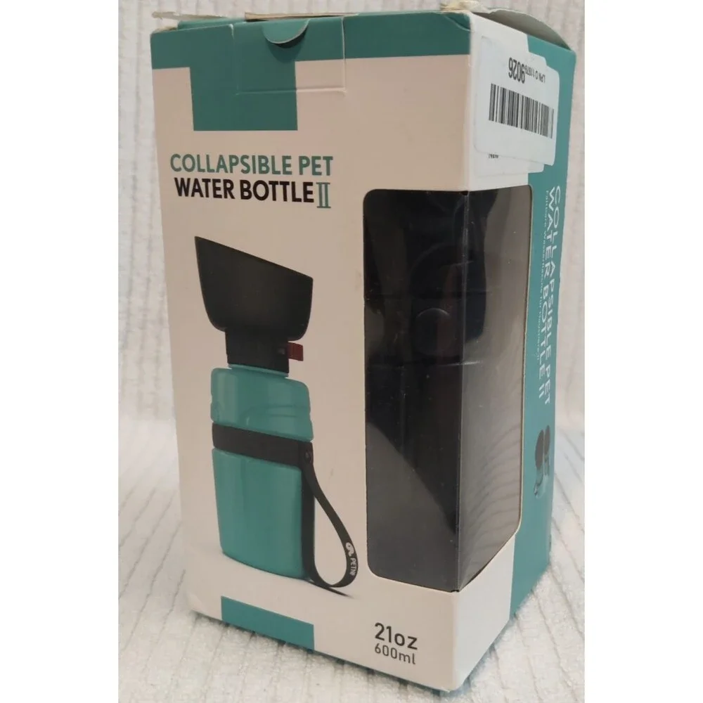 Dog Water Bottle 21oz, Portable,Travel,no leak,BPA Free- Black